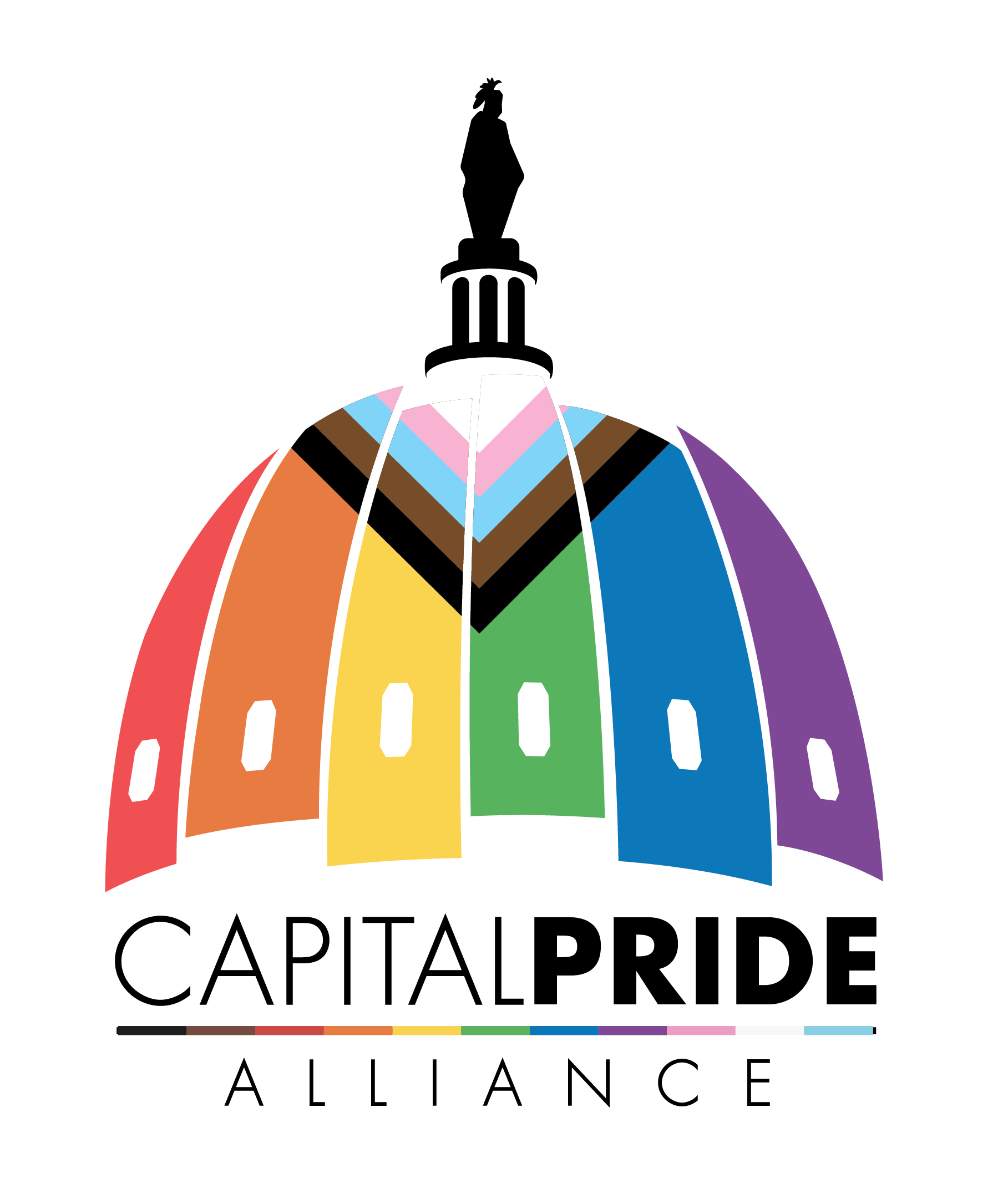 Capital Pride Alliance Logo Vertical Capital Pride Alliance Logo