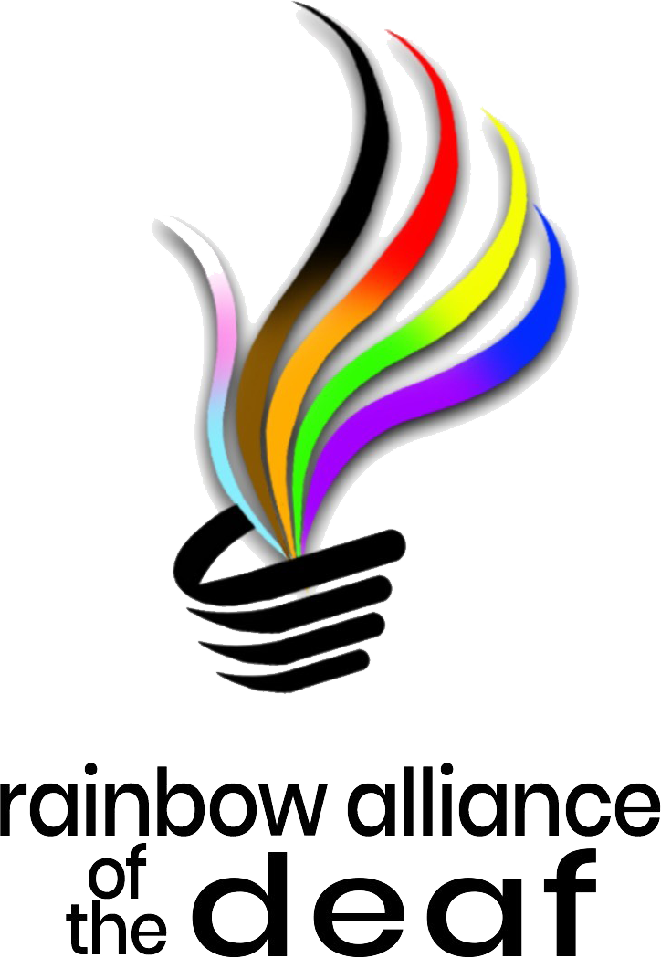 Rainbow Alliance of the Deaf Logo